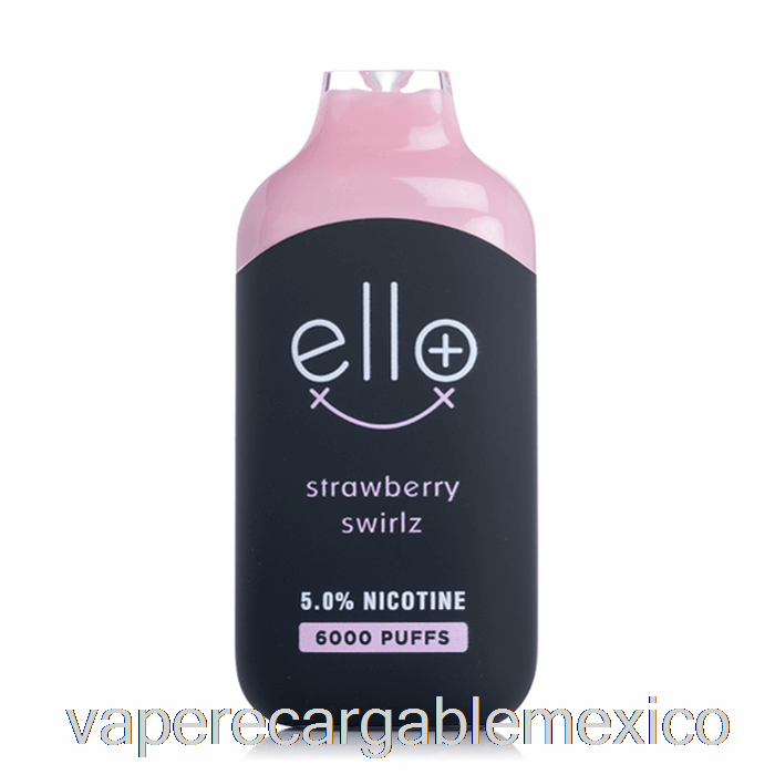 Vape Recargable Blvk Ello Plus 6000 Desechable Fresa Swirlz